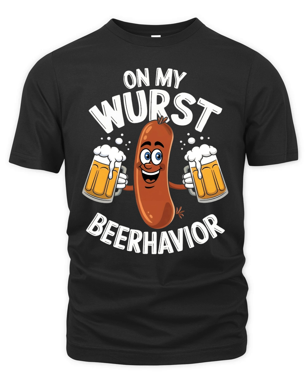 On My Wurst Beerhavior Organic Unisex T-shirt
