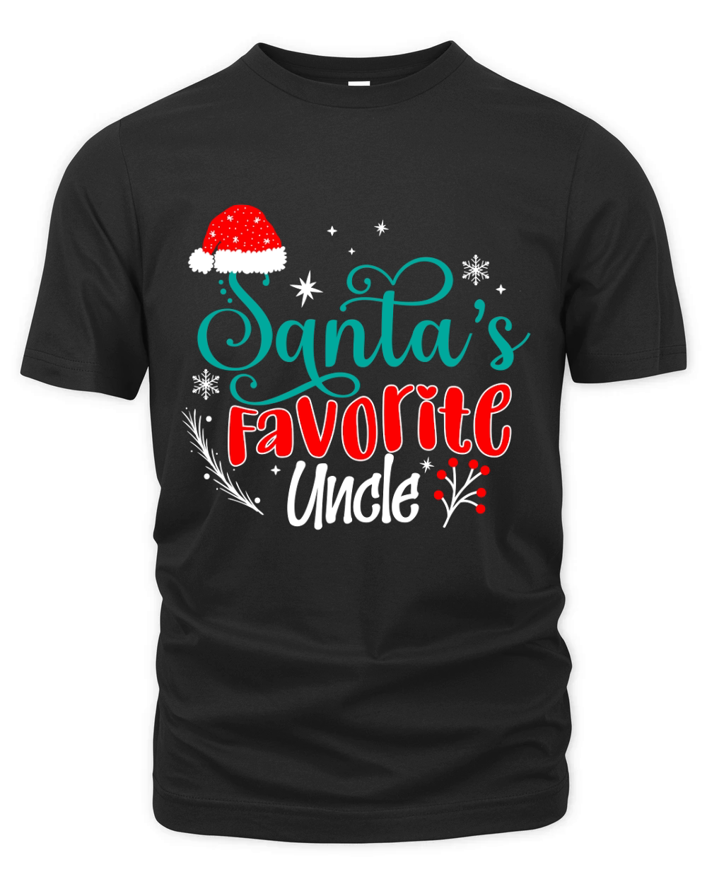 Santas Favorite Uncle Organic Unisex T-shirt