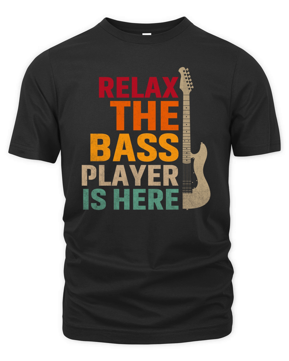 Vintage Relax the Guitar Player Is Here Organic Unisex T-shirt