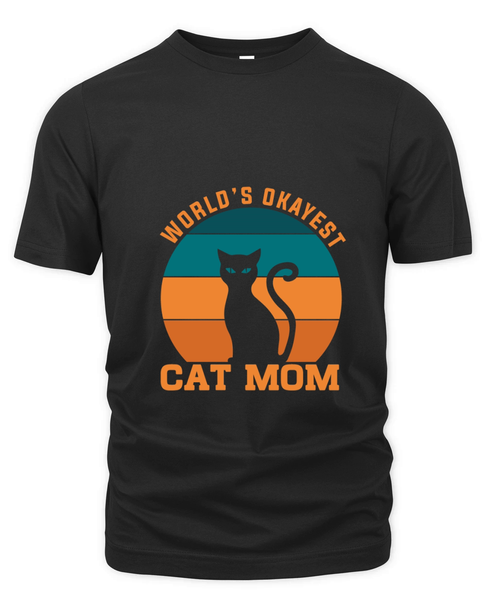 Worlds okayest cat mom 05 Organic Unisex T-shirt