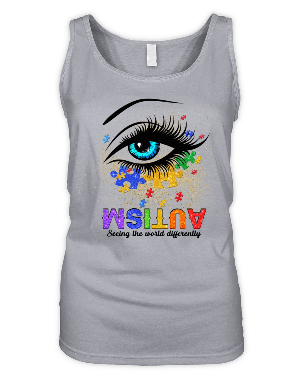 Autism Awareness Shirt Autism Seeing The World Dif Organic Women's Tank Top