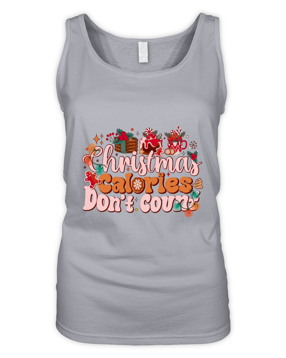 christmas calories dont count Organic Women's Tank Top