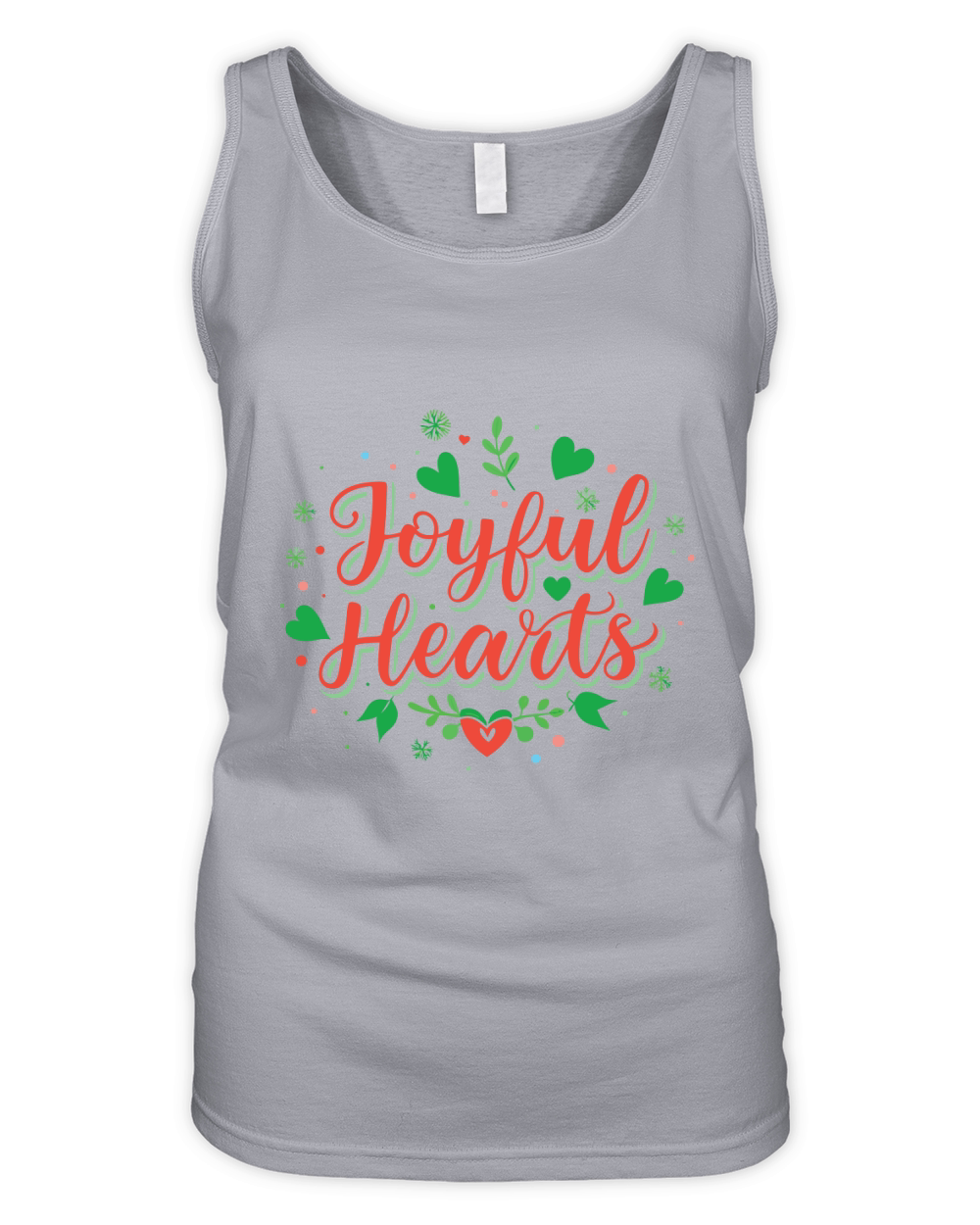 festive cheer  use vibrant colors and playful typ Organic Women's Tank Top