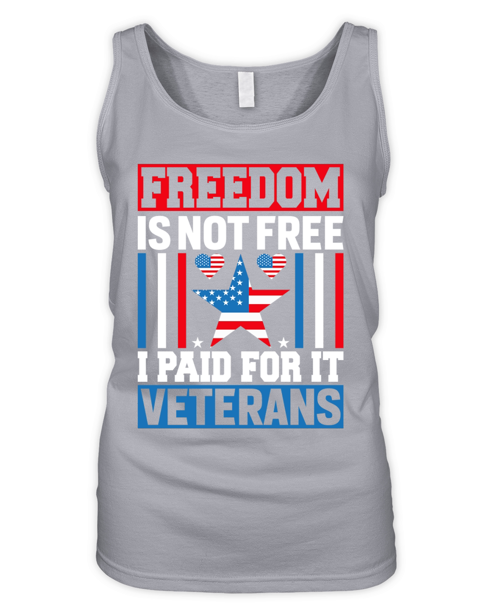 Freedom is not free I Paid For It Veterans Organic Women's Tank Top