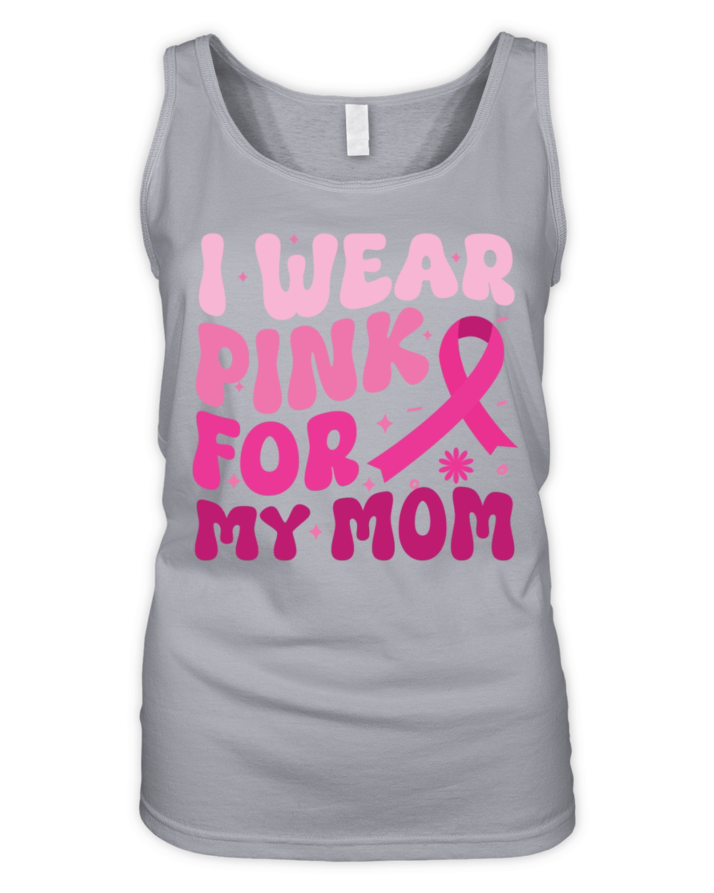 I wear pink for my mom 1 Organic Women's Tank Top