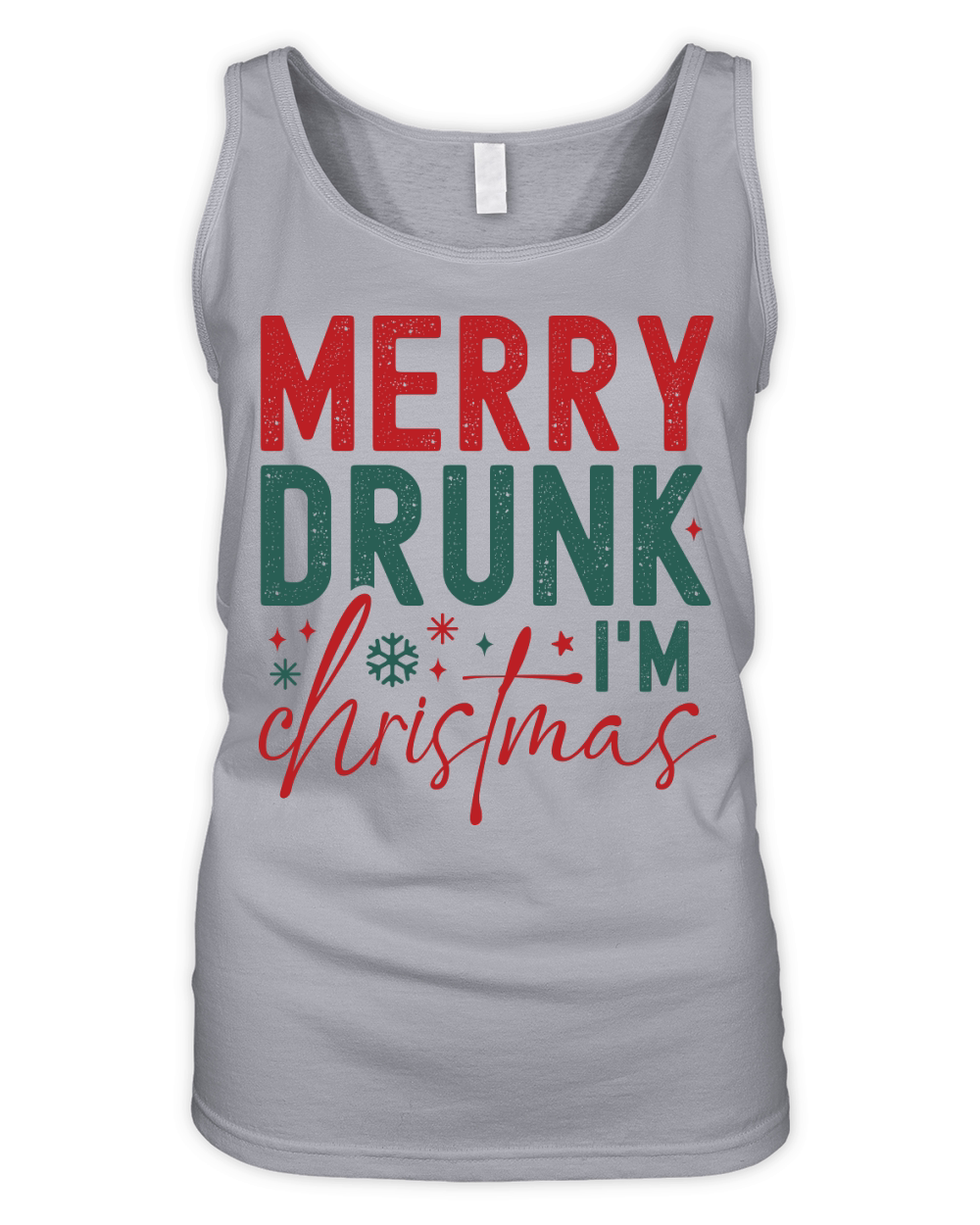 merry drunk im christmas Organic Women's Tank Top