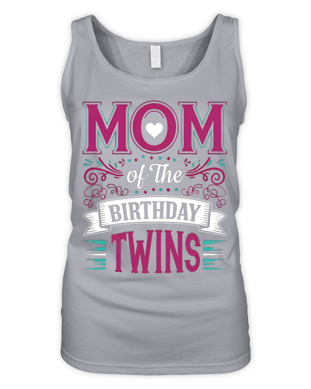 Mom Of The Birthday Twins 03 Organic Women's Tank Top