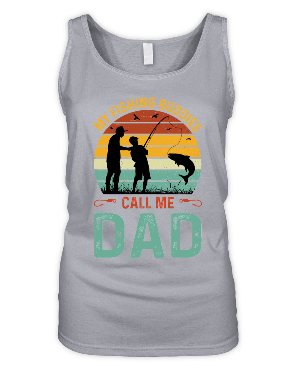 My Fishing Buddies Call Me Dad Organic Women's Tank Top