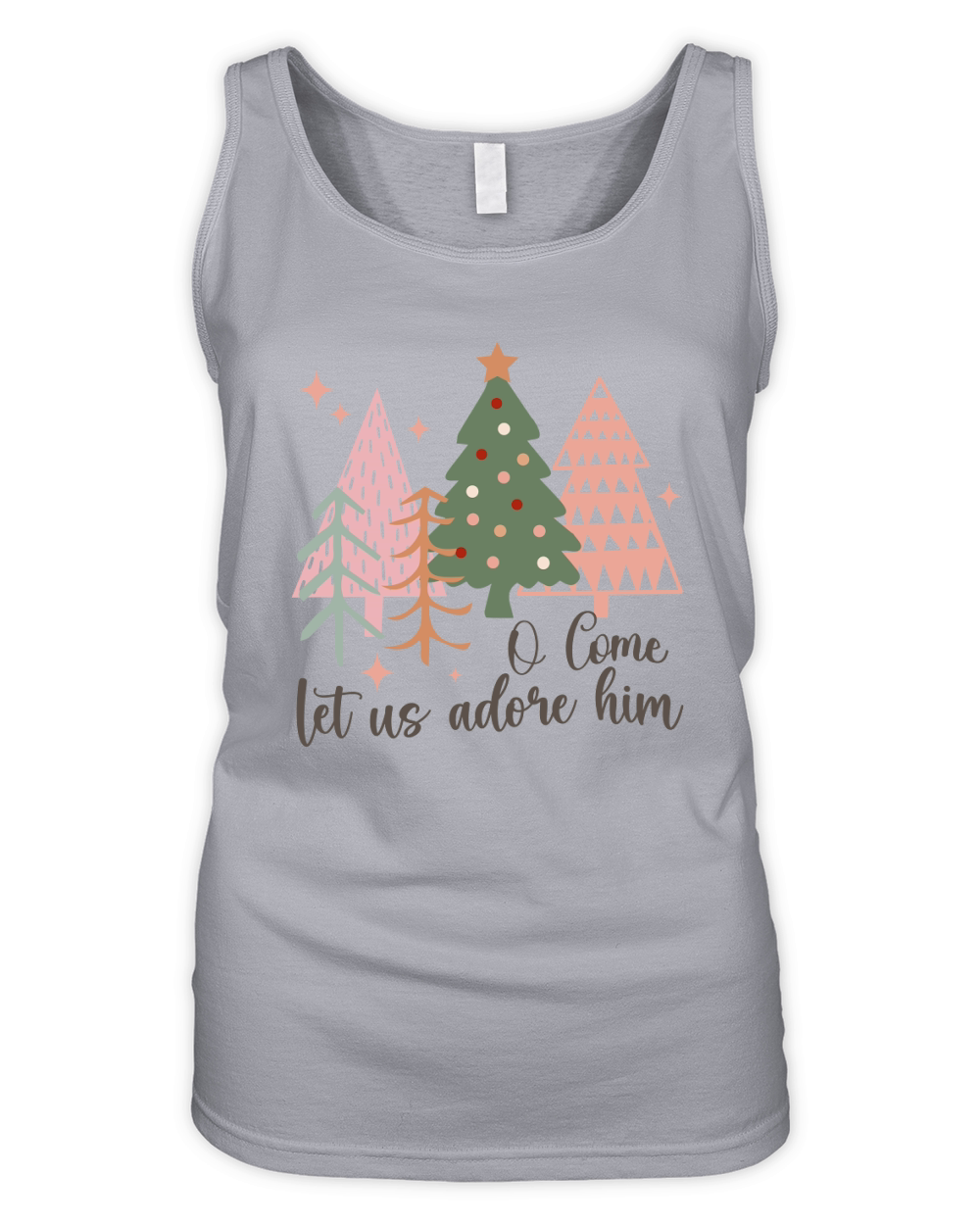 O come let us adore him Organic Women's Tank Top