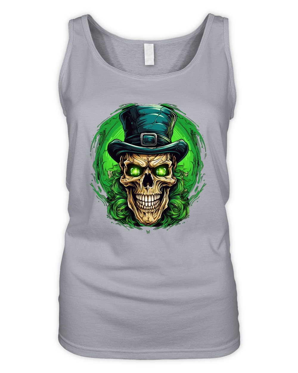 Skull Shamrock for St. Patricks Day4 Organic Women's Tank Top