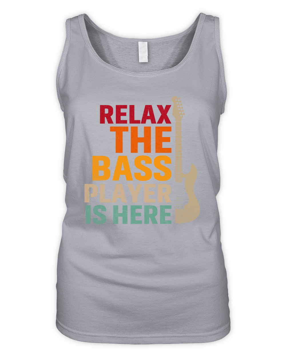Vintage Relax the Guitar Player Is Here Organic Women's Tank Top