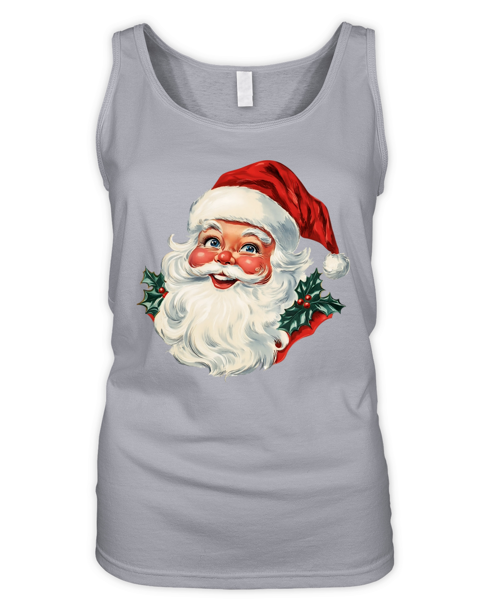 Vintage Santa Claus Organic Women's Tank Top