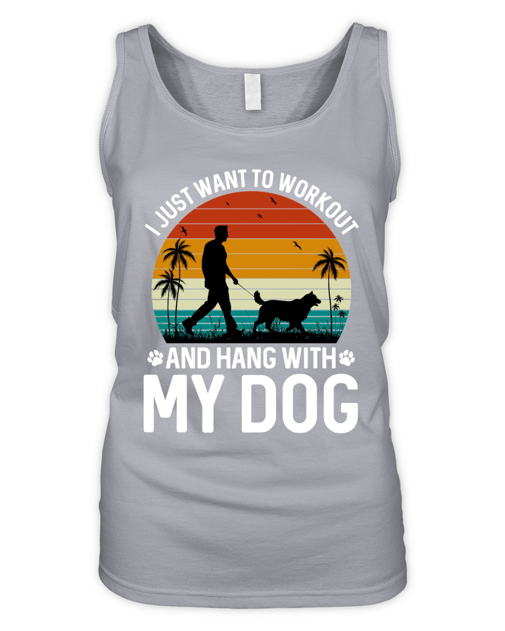 Workout with My Dog Organic Women's Tank Top