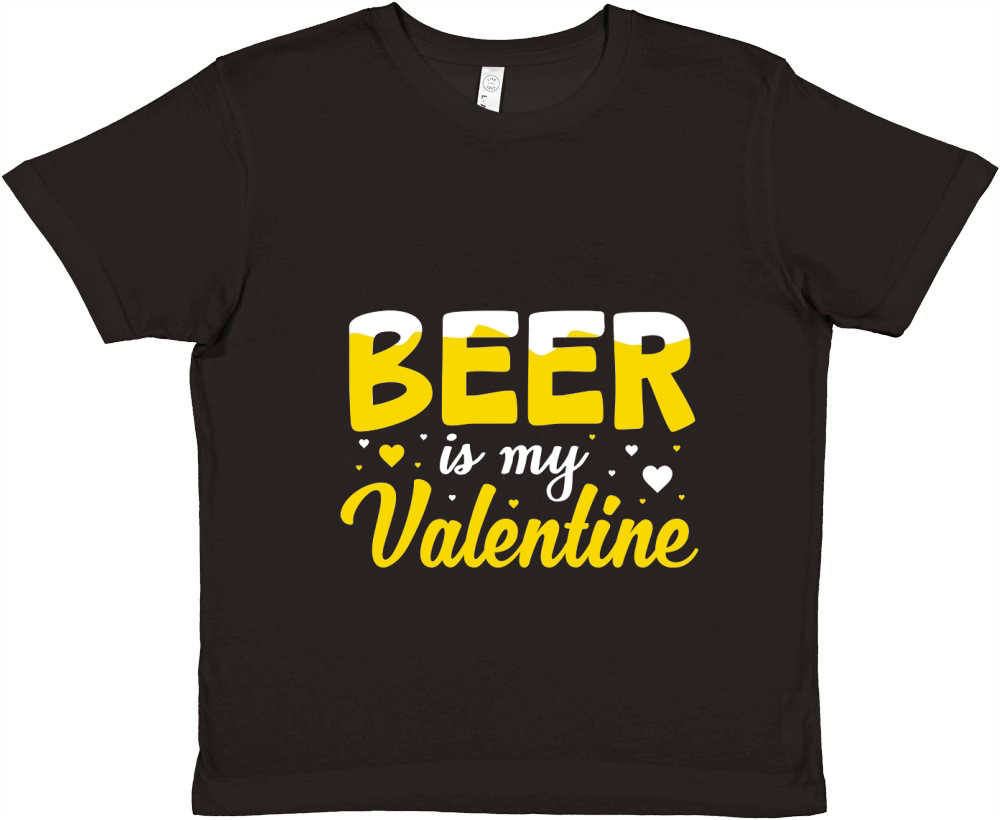 Beer is my valentine Premium Kids Crewneck T-shirt