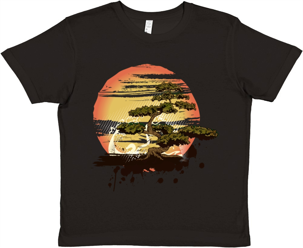 Bonsai Tree Karate Dojo Premium Kids Crewneck T-shirt