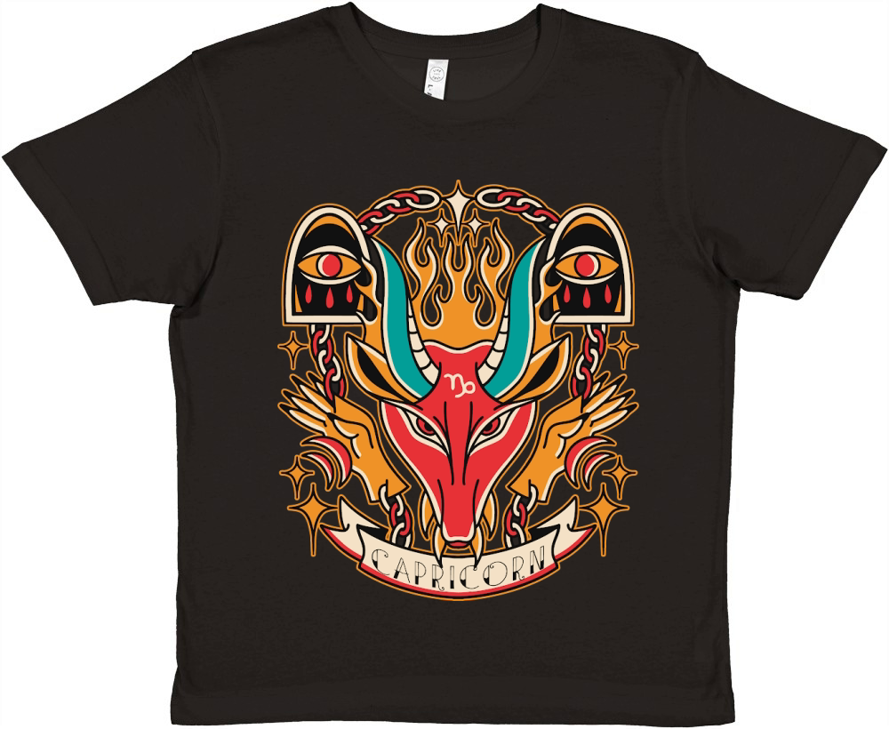 Capricorn Premium Kids Crewneck T-shirt