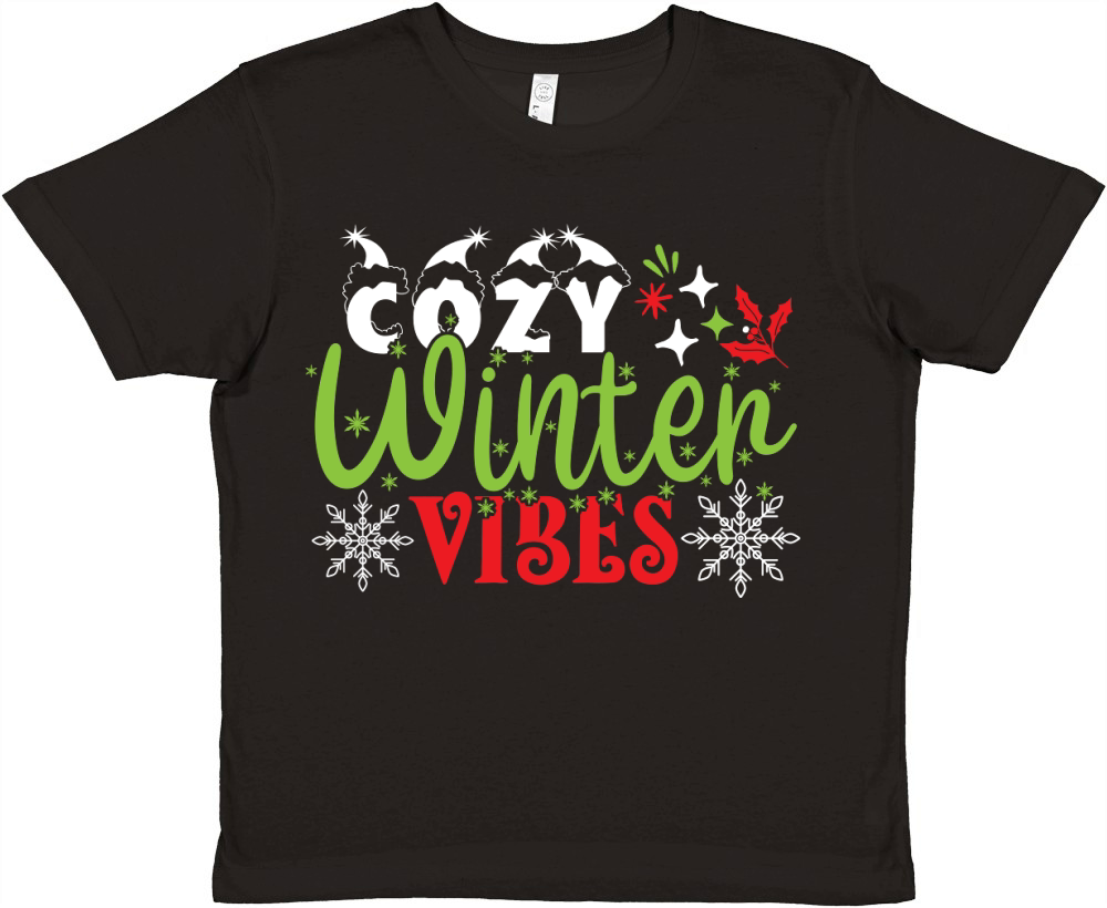 Cozy Winter Vibes 5 Premium Kids Crewneck T-shirt