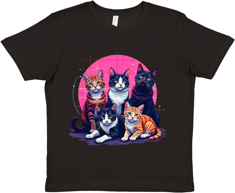 Cute Cats Group 1 Premium Kids Crewneck T-shirt