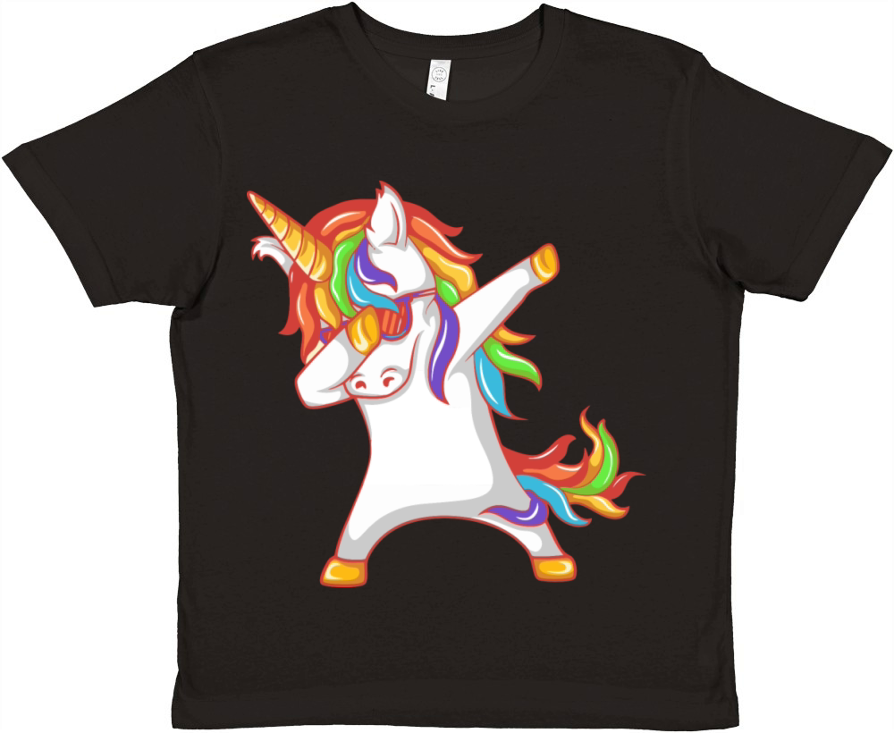 Dabbing Unicorn Premium Kids Crewneck T-shirt