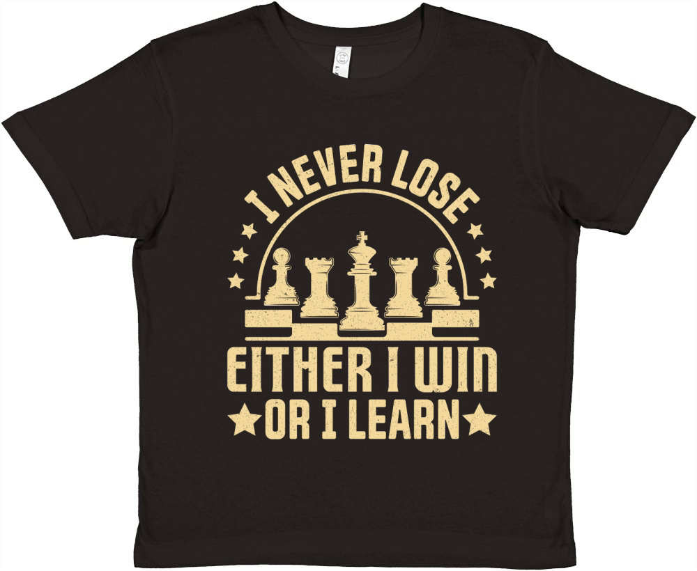 I never lose either i win or i learn Premium Kids Crewneck T-shirt