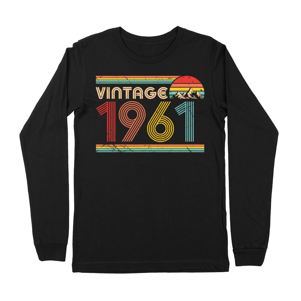 Vintage 1961 60th Birthday Est 1961 Premium Long Sleeve