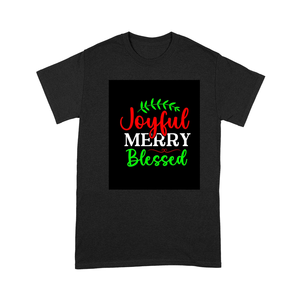 Joyful Merry and Blessed Merry Christmas Premium T-shirt