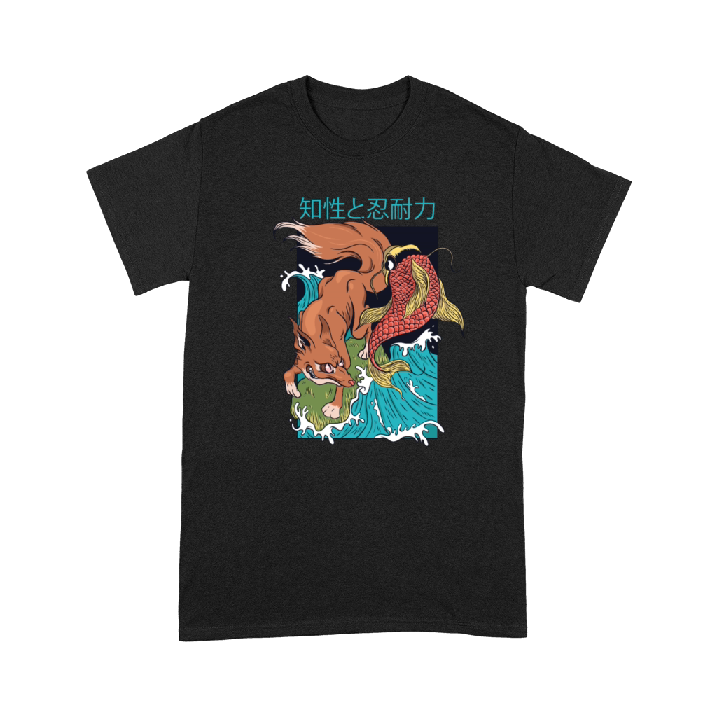 Vintage Japanese Fox and Fish Premium T-shirt
