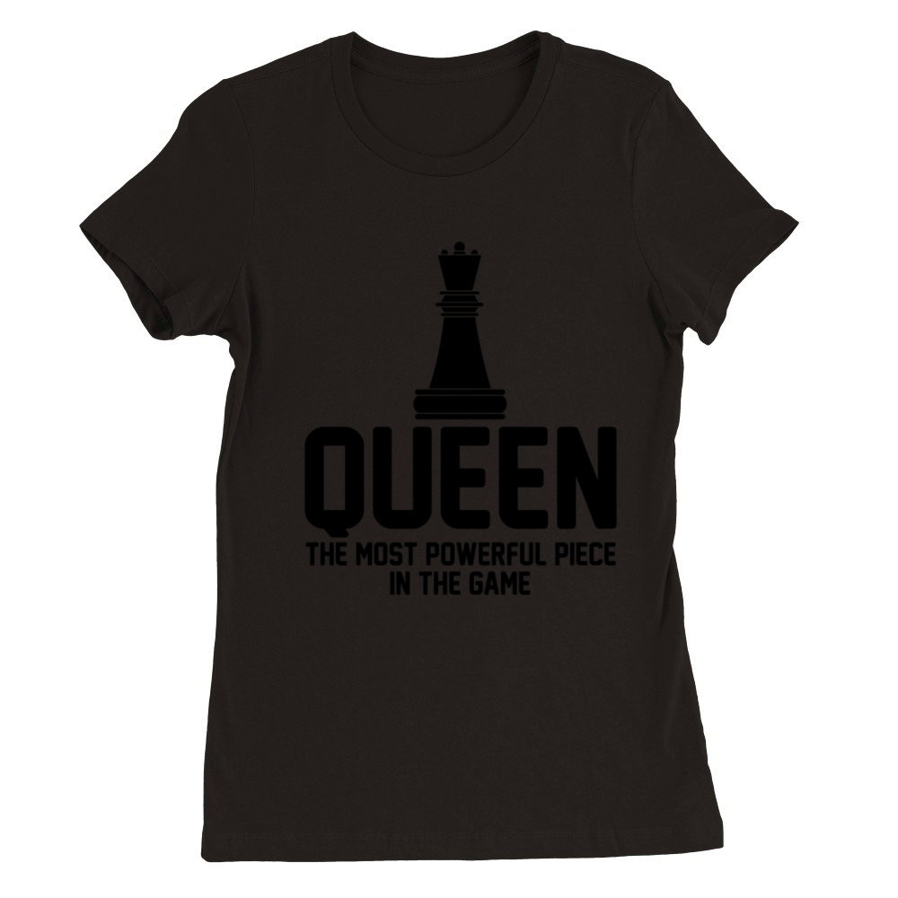 Black Queen Powerful Chess African American Women Premium Womens Crewneck T-shirt