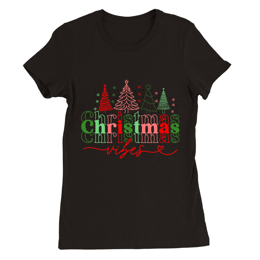 Christmas vibes 23 Premium Womens Crewneck T-shirt