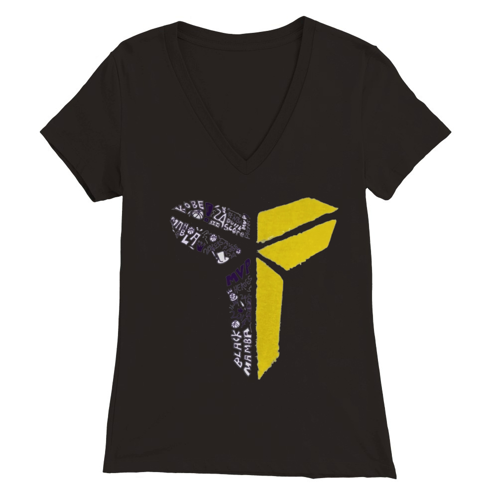 Kobe Black Mamba Inspired Tee Premium Womens V-Neck T-shirt