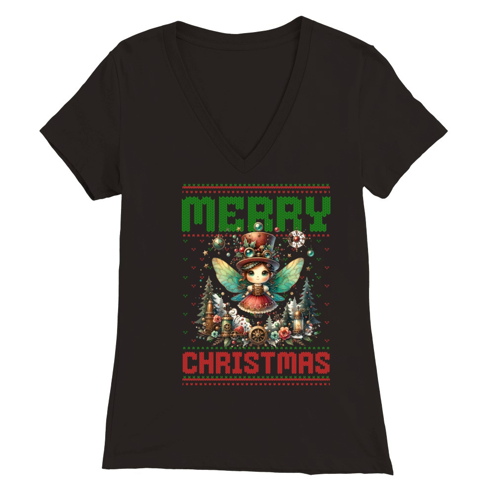 Merry christmas 59 08 Premium Womens V-Neck T-shirt