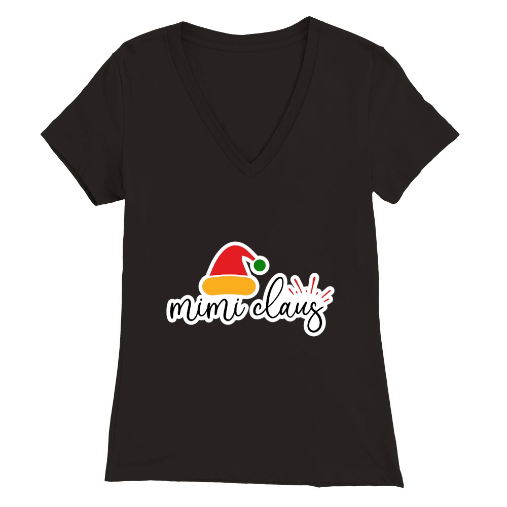 Mimi Claus Premium Womens V-Neck T-shirt