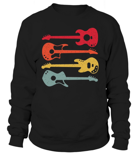 Guitar Retro Sweatshirt Unisex