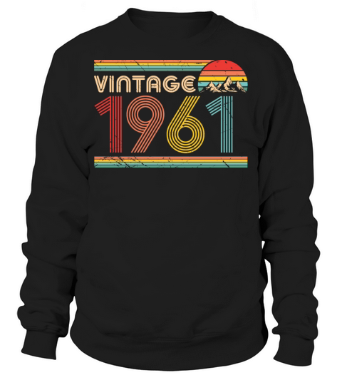 Vintage 1961 60th Birthday Est 1961 Sweatshirt Unisex