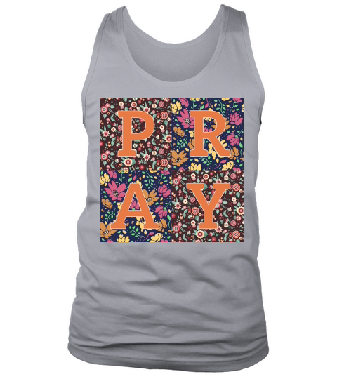 Floral Patchwork Pray Tank Top Unisex