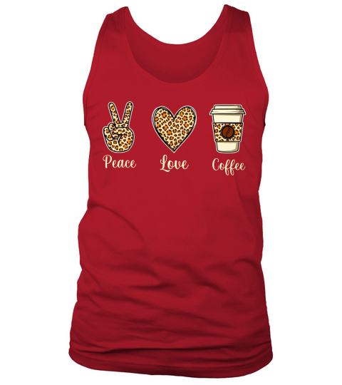 Peace Love Coffee Tank Top Unisex
