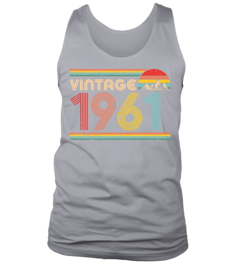 Vintage 1961 60th Birthday Est 1961 Tank Top Unisex