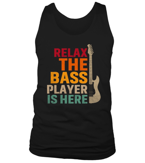 Vintage Relax the Guitar Player Is Here Tank Top Unisex