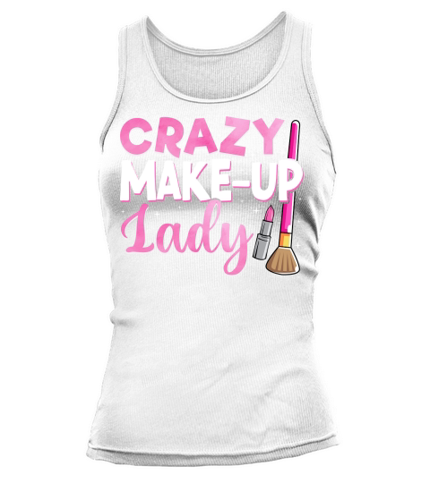 Crazy Make up Lady Tank top Woman