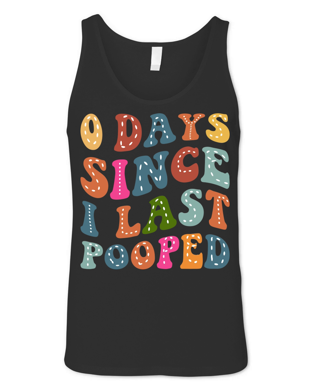 0 Days Since I Last Pooped Unisex Jersey Tank