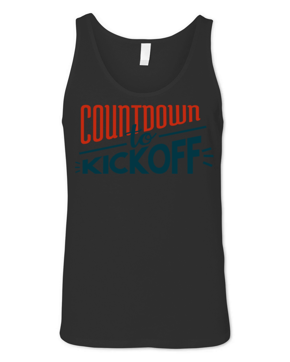 American Football Countdown to Kickoff Unisex Jersey Tank