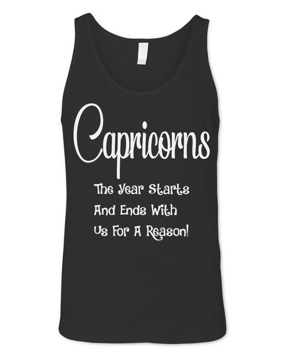 Capricorn The Year Starts And Ends Unisex Jersey Tank