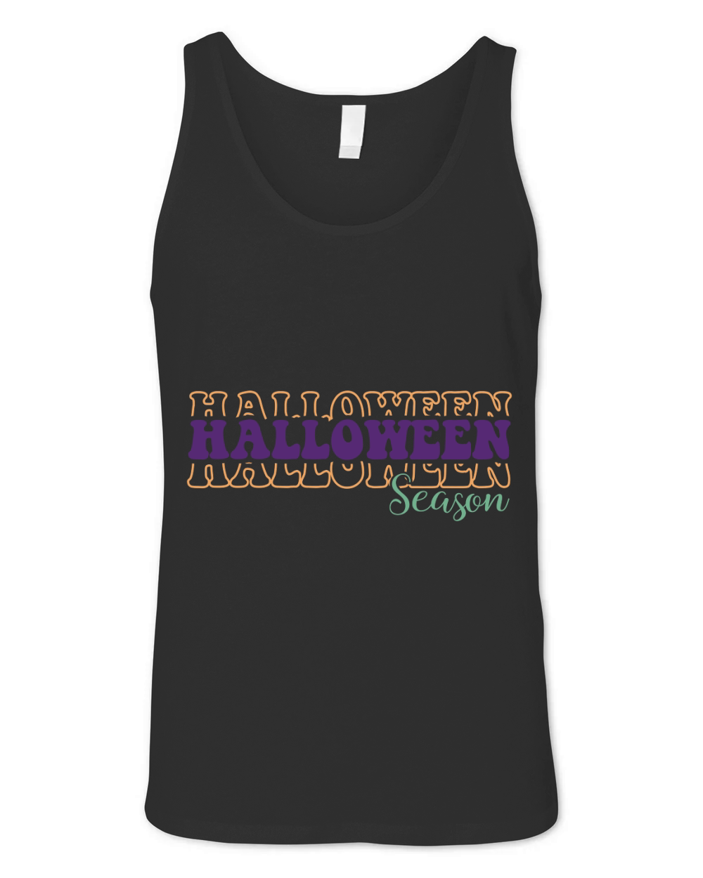 Halloween Season Retro Groovy Vintage 1.01 Unisex Jersey Tank