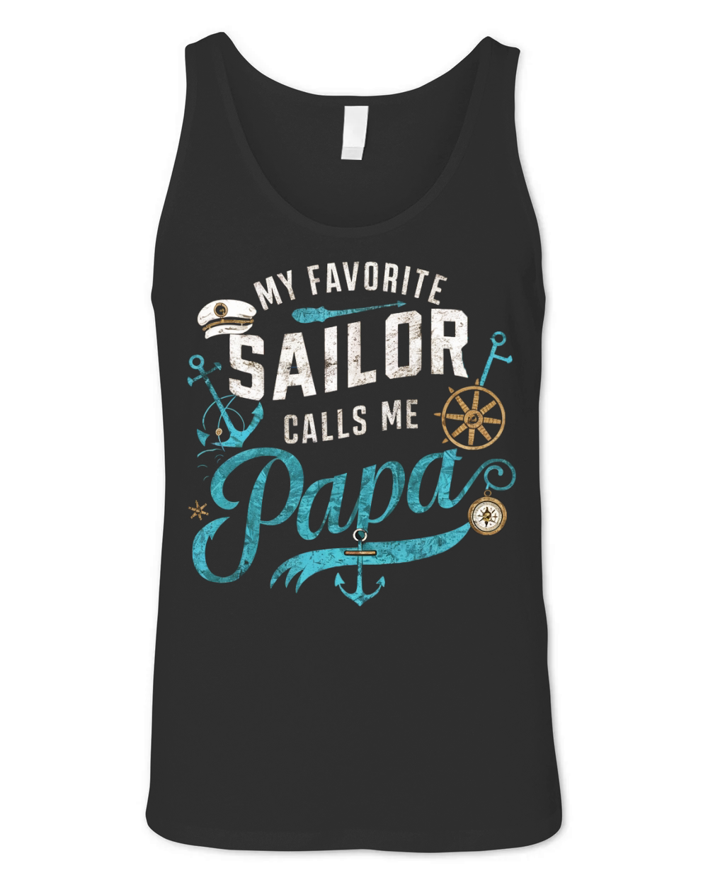 My favorite sailor calls me papa Unisex Jersey Tank
