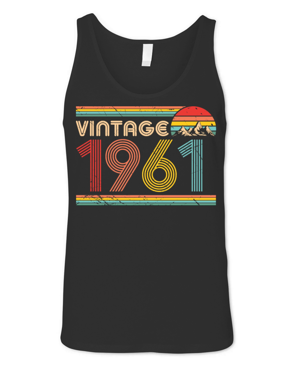 Vintage 1961 60th Birthday Est 1961 Unisex Jersey Tank