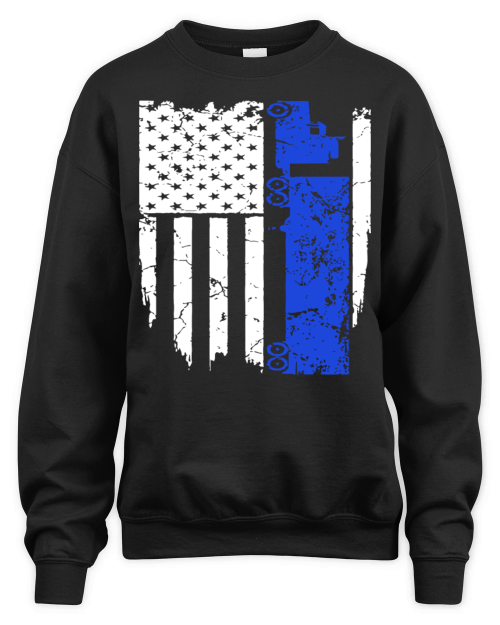 Truck Driver Trucker Flag Hanes Tagless racing T S Unisex Premium Crewneck Sweatshirt
