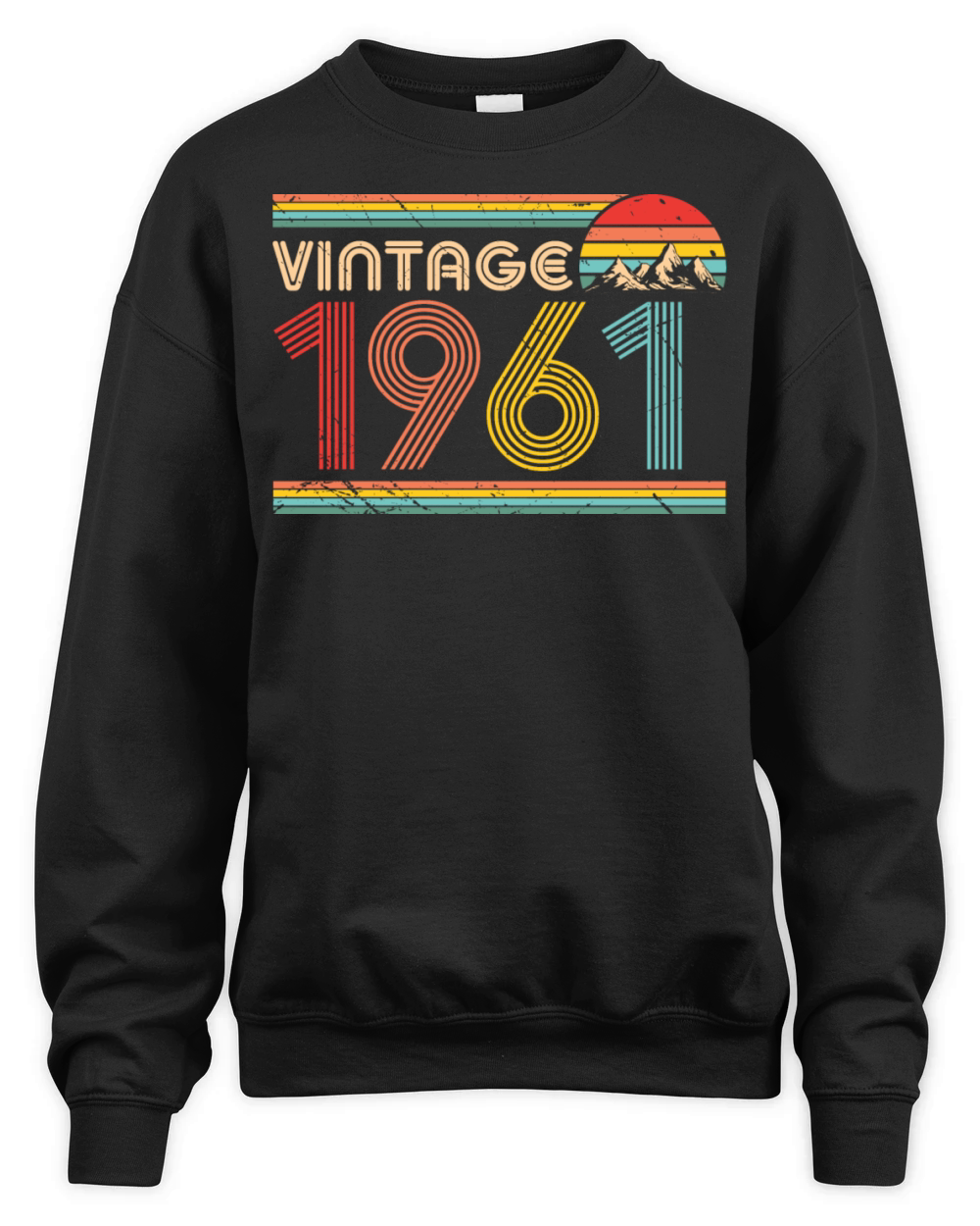Vintage 1961 60th Birthday Est 1961 Unisex Premium Crewneck Sweatshirt