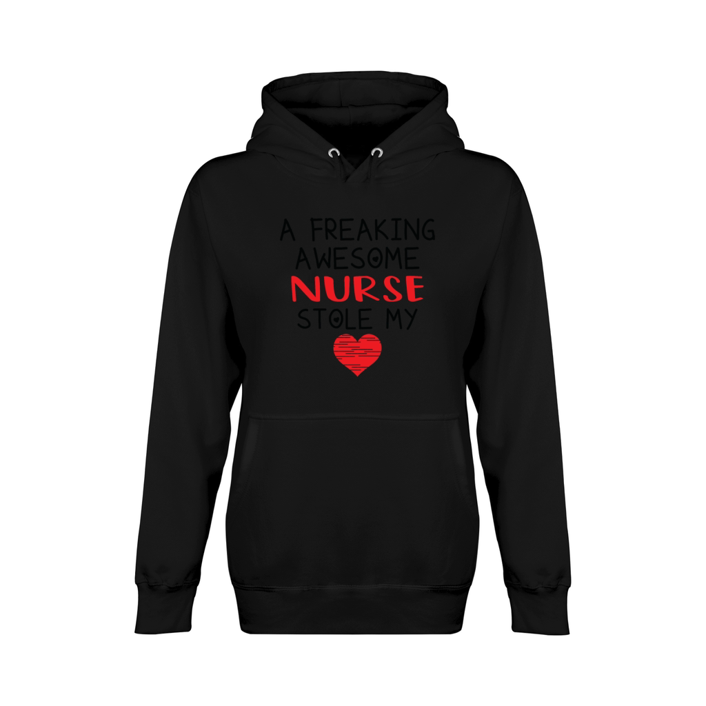 Nurse Valentines Funny Red Heart Unisex Premium Pullover Hoodie