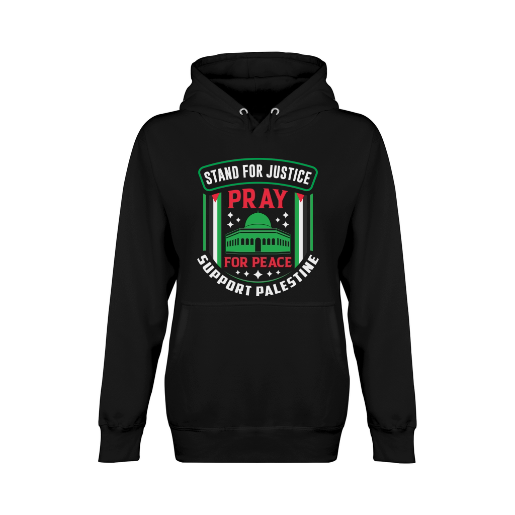 Stand For Justice Pray For Peace Support Palestine 03 Unisex Premium Pullover Hoodie