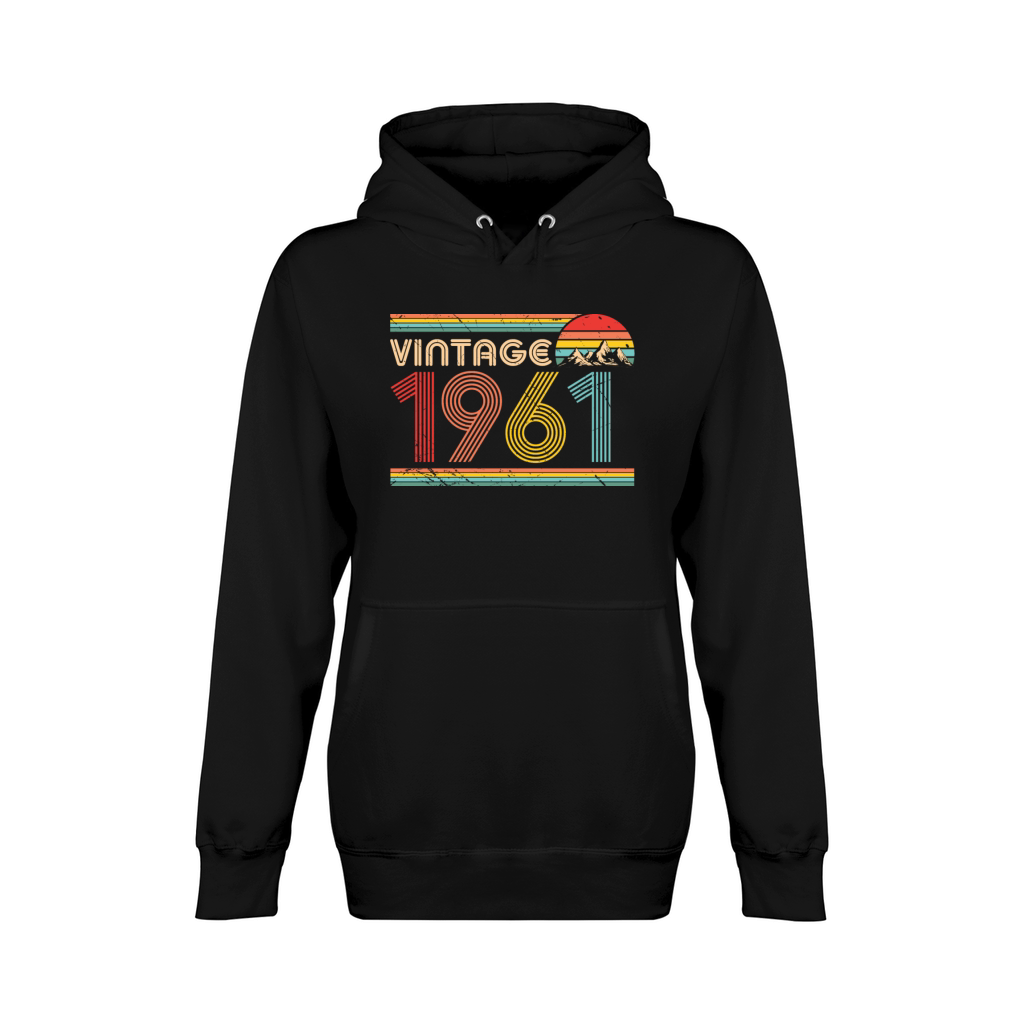 Vintage 1961 60th Birthday Est 1961 Unisex Premium Pullover Hoodie